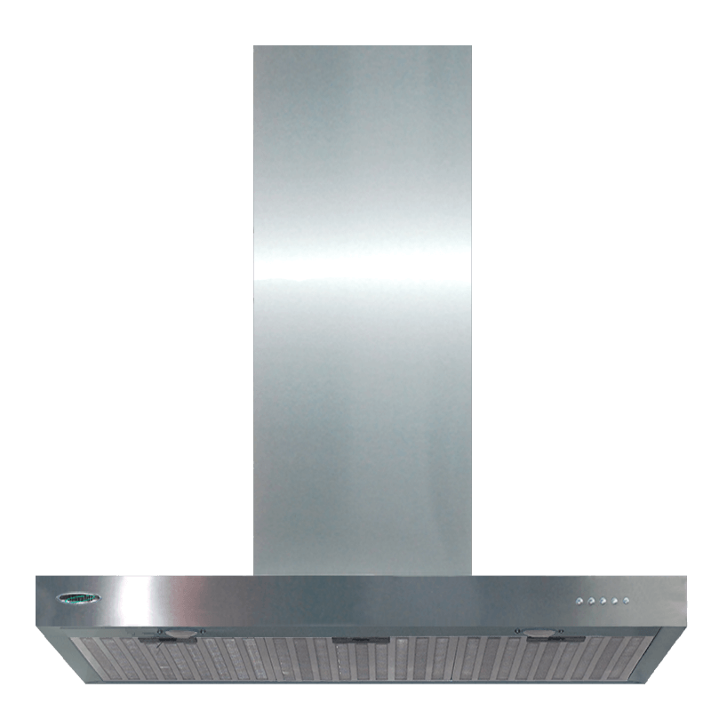 CAMPANA MARALDI SLIM C/LUZ 3 V. 90 CM. ACERO