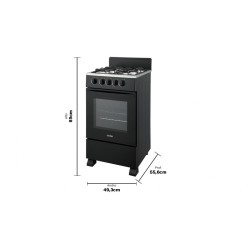 COCINA SANSEI CSA-CN50N 50 CM. 4 H. MULTIGAS