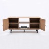 MESA TV GACELA FUKUOKA 2 PUERTAS ROBLE MIEL