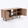 MESA TV GACELA FUKUOKA 2 PUERTAS ROBLE MIEL