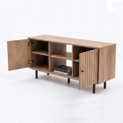 MESA TV GACELA FUKUOKA 2 PUERTAS ROBLE MIEL