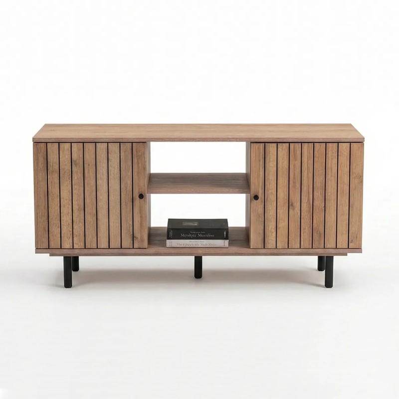 MESA TV GACELA FUKUOKA 2 PUERTAS ROBLE MIEL