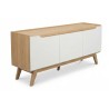 MESA TV GACELA NORDEN 3 PUERTAS BLANCO/NATURAL