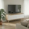MESA TV GACELA NORDEN 3 PUERTAS BLANCO/NATURAL