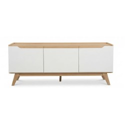 MESA TV GACELA NORDEN 3 PUERTAS BLANCO/NATURAL