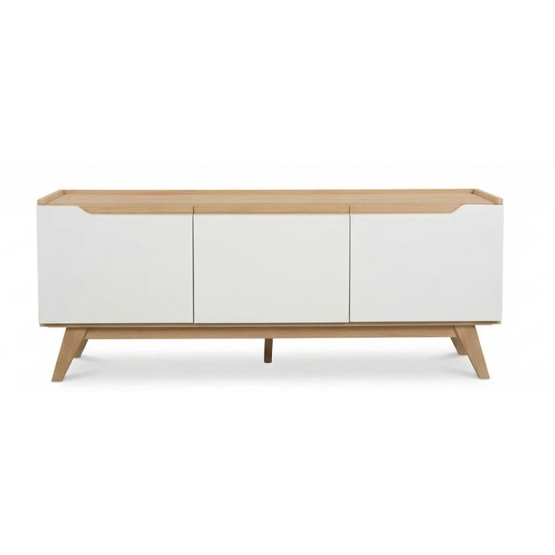 MESA TV GACELA NORDEN 3 PUERTAS BLANCO/NATURAL