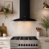 CAMPANA MARALDI MERLINA BLACK MURAL C/LUZ 90 CM.