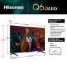 SMART TV HISENSE 55" 9155Q6N QLED 4K GOOGLE TV