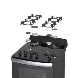 COCINA SIAM CSI-CM056N 4 H. 56 CM. MULTIGAS