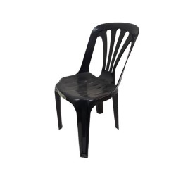 SILLA PVC MUNRO NIKOLAS S/APOYABRAZOS NEGRO