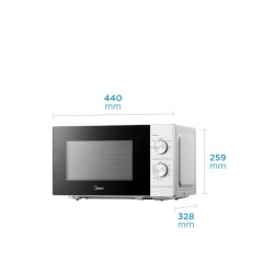 MICROONDAS MIDEA MW-MN120WAR1 20 LTS. MECANICO