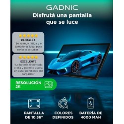TABLET GADNIC TABI0006 10" 4GB/64GB + KIT