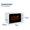 MICROONDAS PHILCO MPHRW20UAN 20 LTS. BLANCO