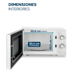 MICROONDAS PHILCO MPHRW20UAN 20 LTS. BLANCO