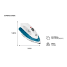 PLANCHA PHILCO PVP1117N C/VAPOR 1200 W.
