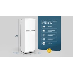 HELADERA BAMBI 2F1800B C/FREEZER 364 LTS. BLANCA