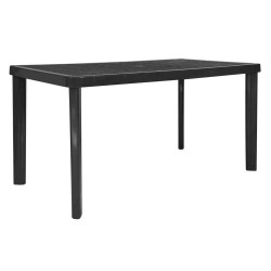 MESA PVC GARDEN LIFE RECTAN. BALI 1.20X0.75 NEGRA